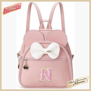 Personalized Initial Mini Backpack Purse for Girls Toddler Adjustable Shoulder